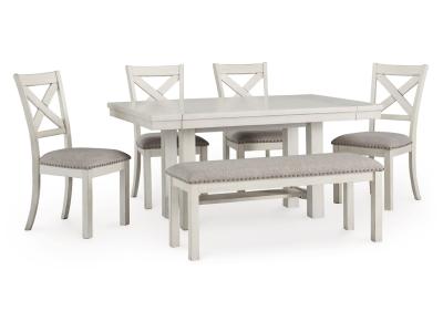 Signature Design by Ashley Robbinsdale Dining Table, 4 Chairs and Bench - D642D4