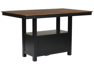 Signature Design by Ashley Wildenauer Counter Height Dining Table and 4 Barstools - D634D3