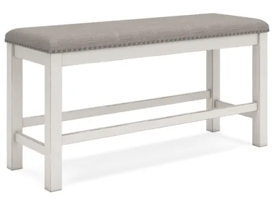 Signature Design by Ashley Robbinsdale Counter Height Dining Table, 4 Barstools and Bench - D642D2