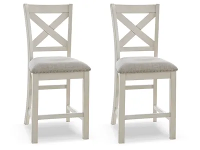 Signature Design by Ashley Robbinsdale Counter Height Dining Table, 4 Barstools and Bench - D642D2