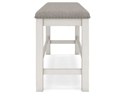 Signature Design by Ashley Robbinsdale Counter Height Dining Table, 2 Barstools, Bench and Server - D642D8