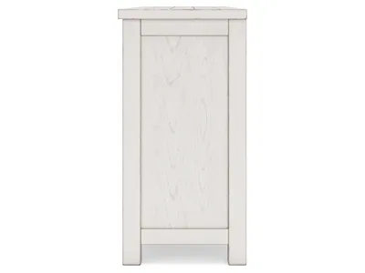 Signature Design by Ashley Robbinsdale Counter Height Dining Table, 2 Barstools, Bench and Server - D642D8