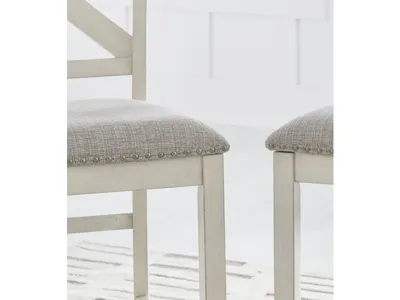 Signature Design by Ashley Robbinsdale Counter Height Dining Table, 2 Barstools, Bench and Server - D642D8