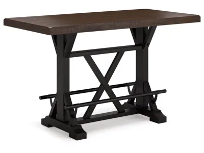 Signature Design by Ashley Valebeck Counter Height Dining Table and 6 Barstools - D546D29