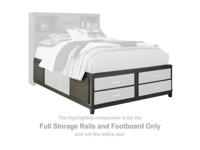 Signature Design by Ashley Caitbrook Full Storage Rails and Footboard - B476-88