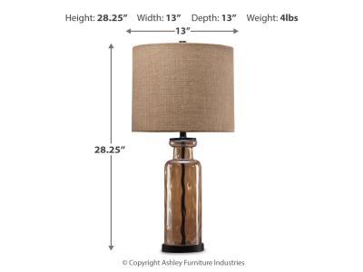 Signature Design by Ashley Laurentia Table Lamp (Set of 2) - L431414X2