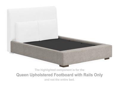 Signature Design by Ashley Cabalynn Queen Upholstered Footboard with Rails - B974-74