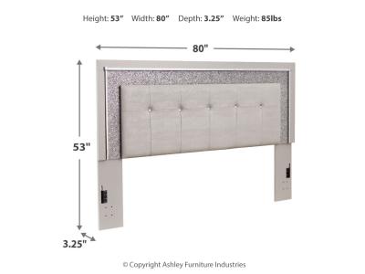 Signature Design by Ashley Zyniden King Upholstered Panel Headboard - B2114-58