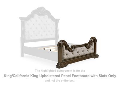 Signature Design by Ashley Maylee King/California King Upholstered Panel Footboard with Slats - B947-56