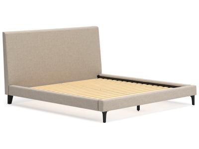 Signature Design by Ashley Cielden King Upholstered Bed with Roll Slats - B1199-82