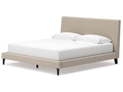 Signature Design by Ashley Cielden King Upholstered Bed with Roll Slats - B1199-82