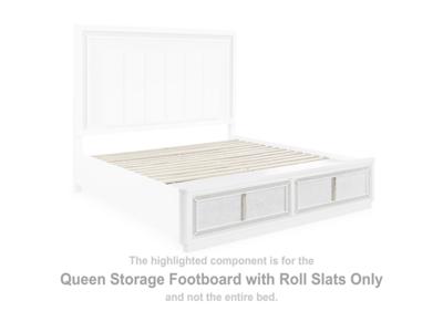 Signature Design by Ashley Chalanna Queen Storage Footboard with Roll Slats - B822-54S