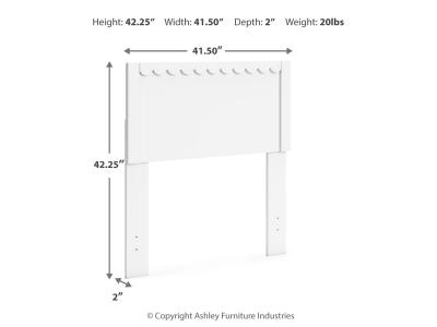 Signature Design by Ashley Hallityn Twin Panel Headboard - EB1810-155