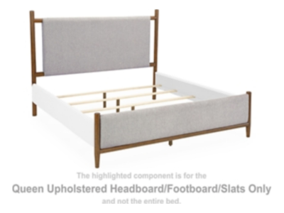 Signature Design by Ashley Lyncott Queen Upholstered Headboard/Footboard/Slats - B615-81