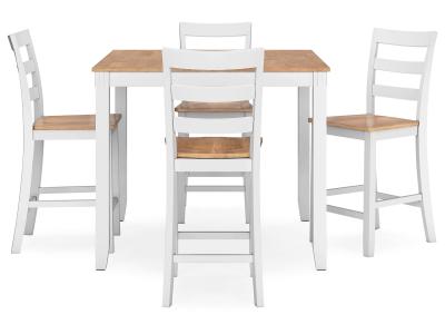 Signature Design by Ashley Gesthaven Counter Height Dining Table and 4 Barstools (Set of 5) - D398-223