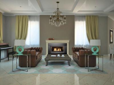 36" Sierra Flame Newcomb 36 Direct Vent Linear Liquid Propane Fireplace - NEWCOMB-36-DELUXE-LP