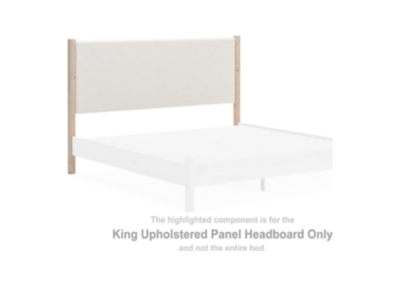 Signature Design by Ashley Cadmori King Upholstered Panel Headboard - B2615-58