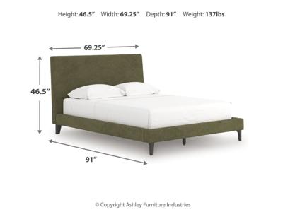 Signature Design by Ashley Chirason Queen Upholstered Bed with Roll Slats - PCB3367-81