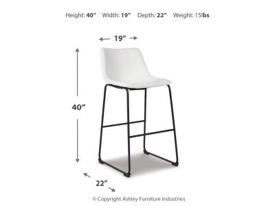 Signature Design by Ashley Centiar Pub Height Bar Stool (Set of 2) - D372-730X2