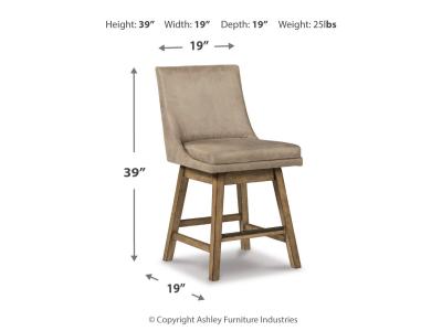 Signature Design by Ashley Tallenger Counter Height Bar Stool (Set of 2) - D380-524X2