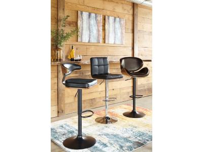 Signature Design by Ashley Bellatier Adjustable Height Bar Stool (Set of 2) - D120-130X2