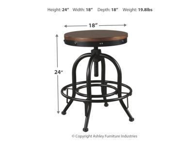 Signature Design by Ashley Valebeck Counter Height Bar Stool (Set of 2) - D546-224X2