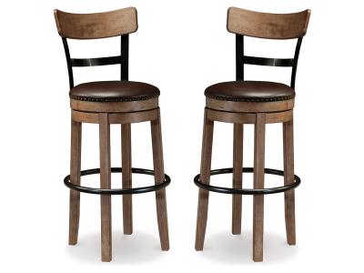 Signature Design by Ashley Pinnadel Bar Height Bar Stool (Set of 2) - D542-130X2