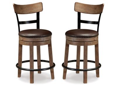 Signature Design by Ashley Pinnadel Counter Height Bar Stool (Set of 2) - D542-124X2