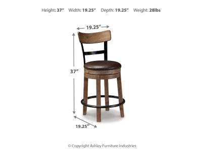 Signature Design by Ashley Pinnadel Counter Height Bar Stool (Set of 2) - D542-124X2