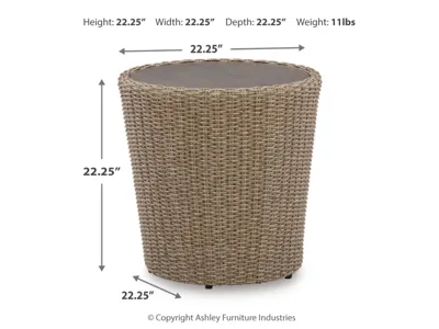 Signature Design by Ashley Danson 2 Swivel Lounge Chairs and End Table - P505P1