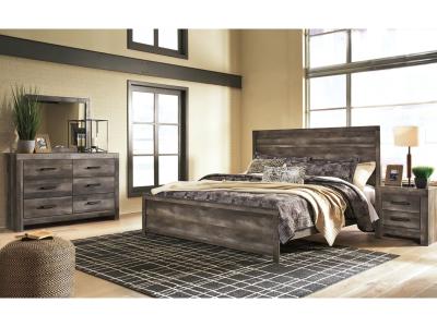 Signature Design by Ashley Wynnlow King Panel Bed with Mirrored Dresser and Nightstand - B440B23