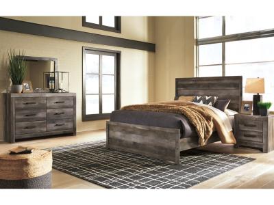 Signature Design by Ashley Wynnlow Queen Panel Bed with Mirrored Dresser and Nightstand - B440B22