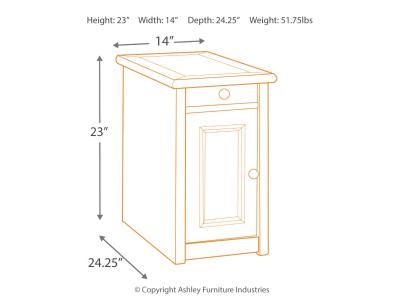 Signature Design by Ashley Bolanburg Coffee Table and 2 Chairside End Tables - T637T2