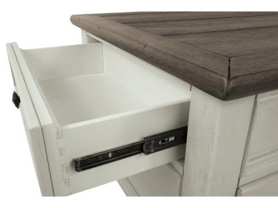 Signature Design by Ashley Bolanburg Coffee Table and 2 Chairside End Tables - T637T2