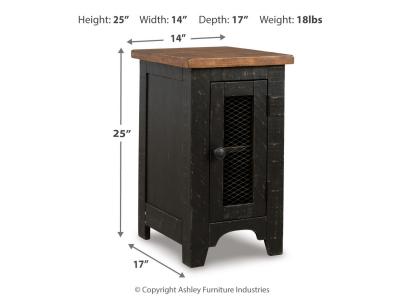 Signature Design by Ashley Valebeck Coffee Table and 2 Chairside End Tables - T468T1