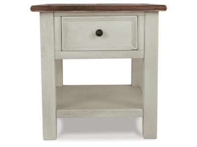 Signature Design by Ashley Bolanburg Coffee Table with End Table and Chairside End Table - T637T1