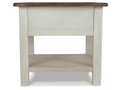 Signature Design by Ashley Bolanburg Coffee Table with End Table and Chairside End Table - T637T1