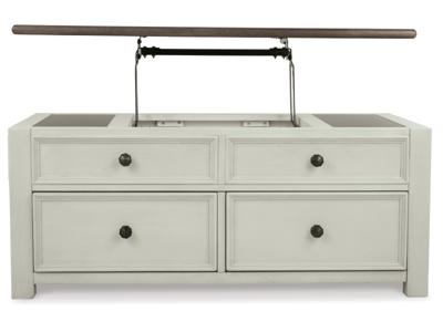 Signature Design by Ashley Bolanburg Coffee Table with End Table and Chairside End Table - T637T1