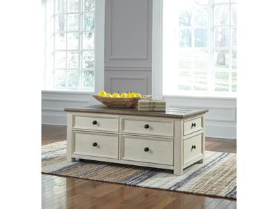 Signature Design by Ashley Bolanburg Coffee Table with End Table and Chairside End Table - T637T1