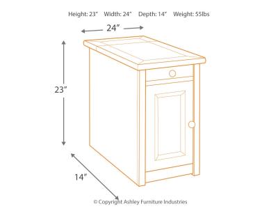 Signature Design by Ashley Tyler Creek Coffee Table and 2 Chairside End Tables - T736T1