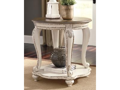 Signature Design by Ashley Realyn Coffee Table and 2 End Tables - T743T1