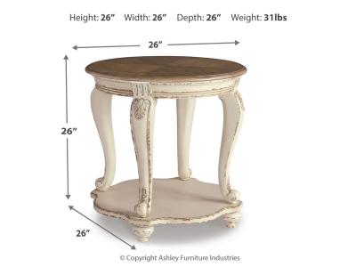 Signature Design by Ashley Realyn Coffee Table and 2 End Tables - T743T1