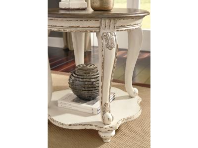 Signature Design by Ashley Realyn Coffee Table and 2 End Tables - T743T1