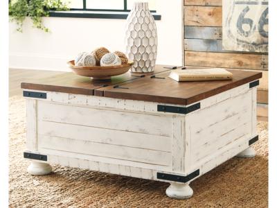 Signature Design by Ashley Wystfield Coffee Table and 2 Chairside End Tables - T459T2