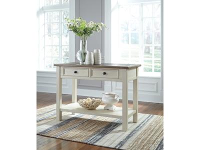 Signature Design by Ashley Bolanburg Coffee Table and 2 Chairside End Tables with Console - T637T4