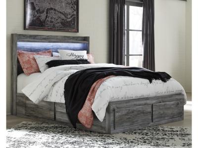 Signature Design by Ashley Baystorm Queen Panel Bed with 2 Side Storage, Dresser, Mirror, and Nightstand - B221B43