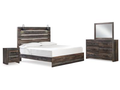 Signature Design by Ashley Drystan King Panel Bed, Dresser, Mirror, and Nightstand - B211B59