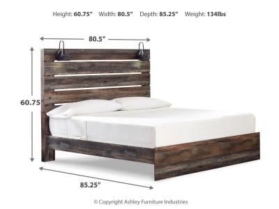 Signature Design by Ashley Drystan King Panel Bed, Dresser, Mirror, and Nightstand - B211B59