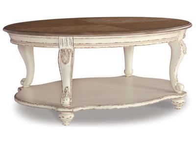 Signature Design by Ashley Realyn Coffee Table and 2 End Tables - T743T2