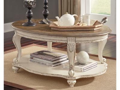 Signature Design by Ashley Realyn Coffee Table and 2 End Tables - T743T2